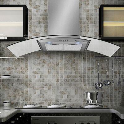 Coifa de Parede Philco Glass 90cm Inox