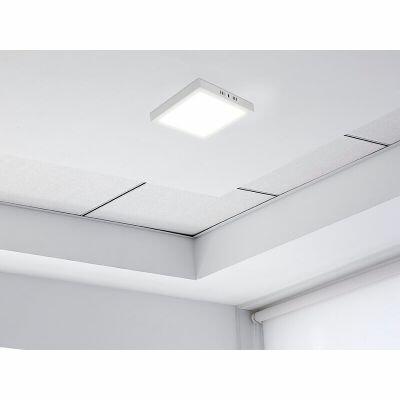 Painel LED Sobrepor Quadrado Autovolt Luz Amarela 24W 3000K 30cm Taschibra