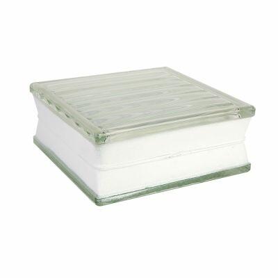 Tijolo de Vidro 19x19x8cm Parallel Vitraltec Tijolo de Vidro 19x19x8cm Parallel Vitraltec