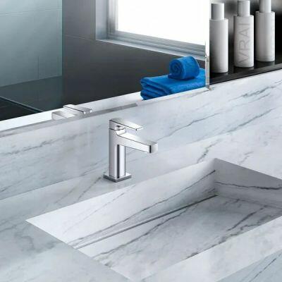 Torneira para Banheiro de Mesa Bica Baixa 1/2" Lift Cromado Docol