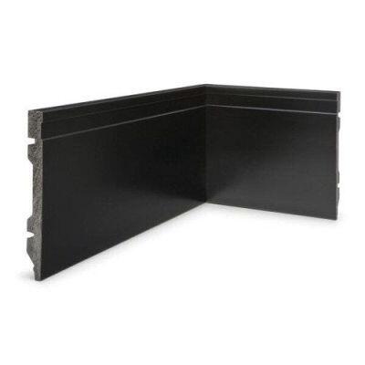 Rodapé Poliestireno 3480 Black 15x2,4 Santa Luzia