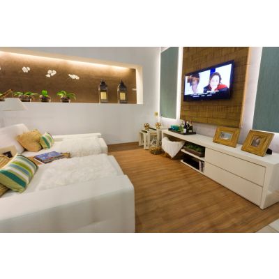 Piso Laminado Click Prime M&aacute;laga Nogueira 21,7x135cmx7mm Eucafloor