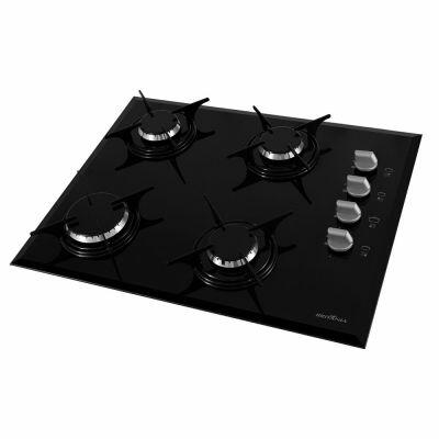 Cooktop a Gás Britânia BCT4P 4 Bocas Preto Britânia
