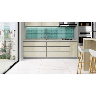 Porcelanato Ópera White Retificado Natural 90x90 Branco Portinari