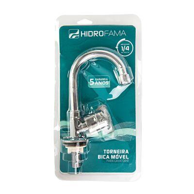 Torneira para Banheiro 1198 C40 Bica Alta 1/2" Cromado DM25690 Hidrofama