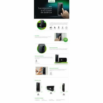 Fechadura Digital FR 101 Touch Screen com Senha Intelbras Fechadura Digital FR 101 Touch Screen com Senha Intelbras