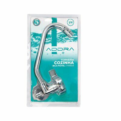Torneira para Cozinha de Parede Bica Alta 1/2" Fluxo C38 Cromado Addra