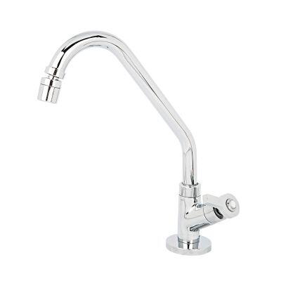 Torneira para Cozinha de Mesa Bica Alta 1/2" Fluxo C55 Cromado Addra