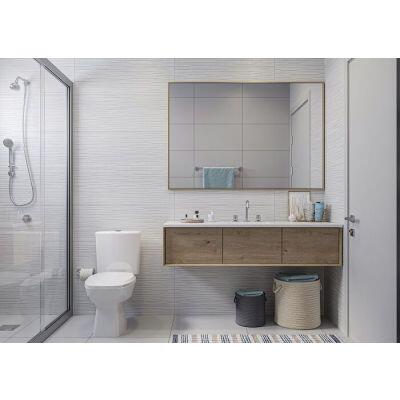 Kit Vaso Sanitário com Caixa Acoplada Thema Acionamento Duplo 3/6L Branco Incepa