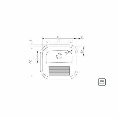 Tanque de Inox Hera Polido 23L Tramontina