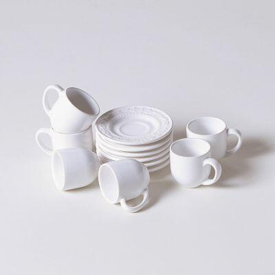 Xícara de Café Acanthus 72ml Branca Porto Brasil