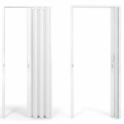 Porta Sanfonada PVC 2,10M X 80CM Branca Pro Forma