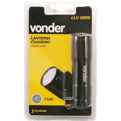 Lanterna Led Chaveiro Vonder LLV 009 Preta