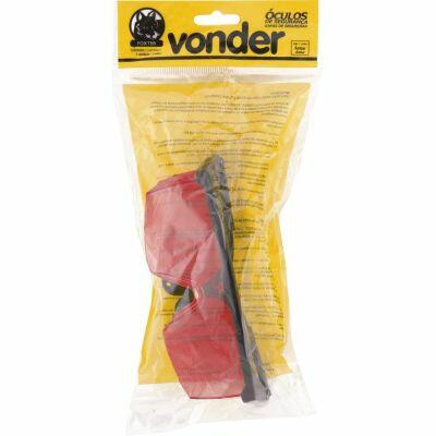 Óculos de Seguranca Vonder Foxter Vermelho