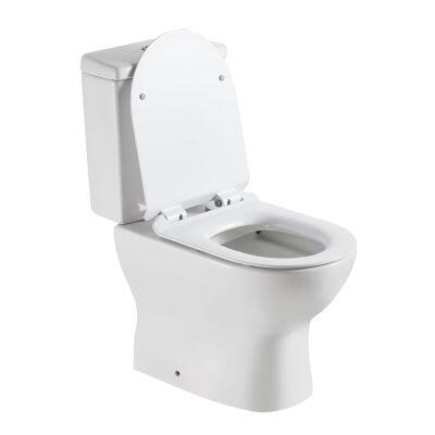 Kit Vaso Sanitário com Caixa Acoplada Acionamento Duplo 3/6L Mônaco Branco Addra