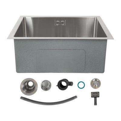 Cuba para Cozinha de Sobrepor/Embutir com Válvula 50x40 Aço Inox Addra Cuba para Cozinha de Sobrepor/Embutir com Válvula 50x40 Aço Inox Addra