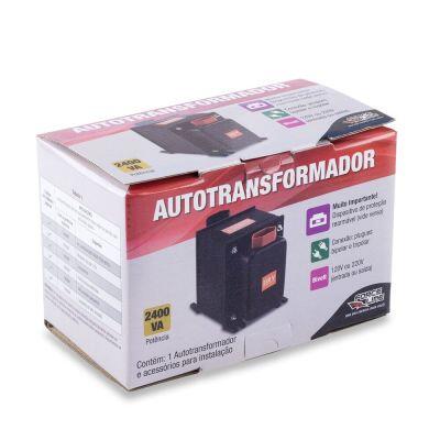 Transformador de Tensão 2400VA Plástico Preto Force Line Transformador de Tensão 2400VA Plástico Preto Force Line