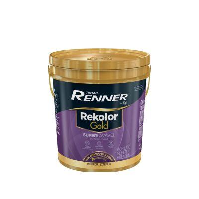 Tinta Rekolor Gold Superlavável Super Premium 16L Eggshell Branco Renner