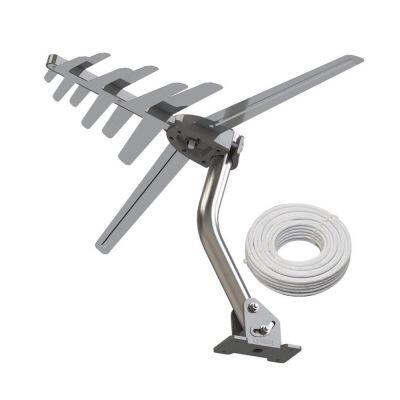 Antena Externa TV UHF-VHF Kit SHD8100 Brasforma