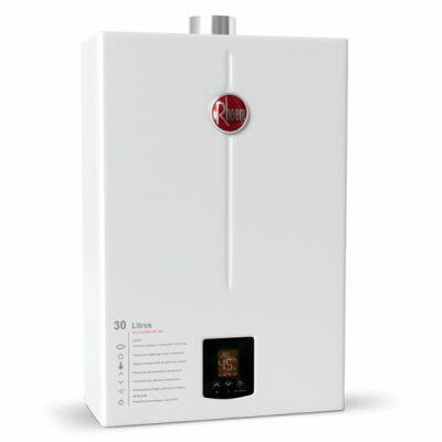 Aquecedor de &Aacute;gua a G&aacute;s GLP Digital 30L/min Branco Prestige Rheem