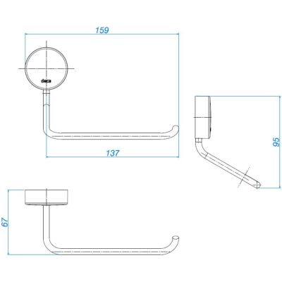 Papeleira Net Cromado Deca