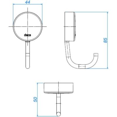 Cabide para Banheiro Net Cromado Deca