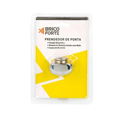 Prendedor de Porta Brico Forte Piso Magnético Alumínio Cromado Prendedor de Porta Brico Forte Piso Magnético Alumínio Cromado