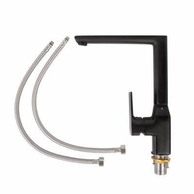 Torneira Misturador Monocomando para Cozinha de Mesa Bica Alta 1/2'' Metal Arion Black Addra