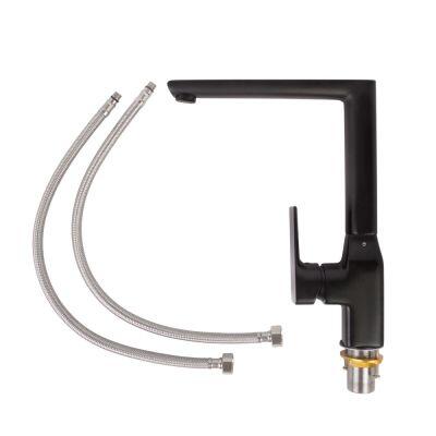 Torneira Misturador Monocomando para Cozinha de Mesa Bica Alta 1/2'' Metal Arion Black Addra