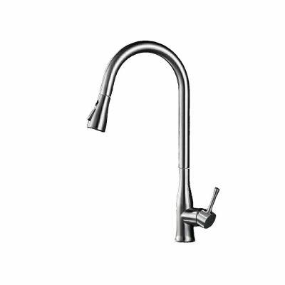 Torneira Misturador Monocomando para Cozinha de Mesa Bica Alta 1/2" Curve Plus Cromado Addra