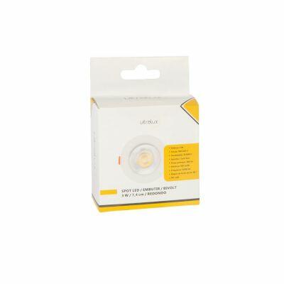 Spot Led de Embutir 3W 6500K Redondo Bivolt Luz Branca Vitralux