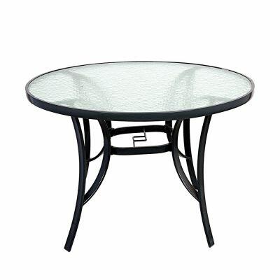 Mesa Star com Tampo de Vidro Redonda 107cm Fascino