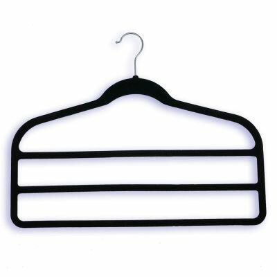 Cabide Flock para Calça Preto Casa&Ideia