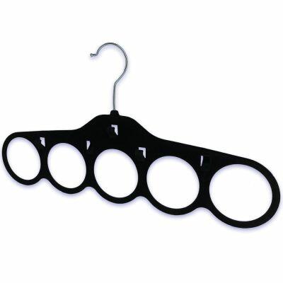 Cabide Flock Lenço Cinto Preto Casa&Ideia