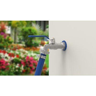 Torneira para Jardim Alavanca 1/2" e 3/4'' Niquelado Blukit