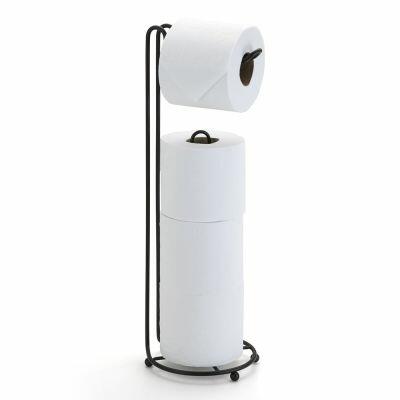 Porta Papel Higiênico de Piso Arthi Triplo Preto