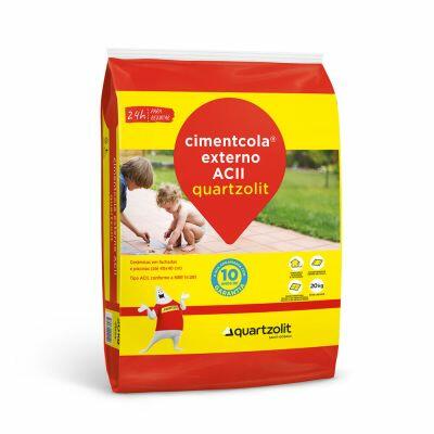 Argamassa AC2 Super Cimentcola Interno e Externo 20kg Cinza Quartzolit
