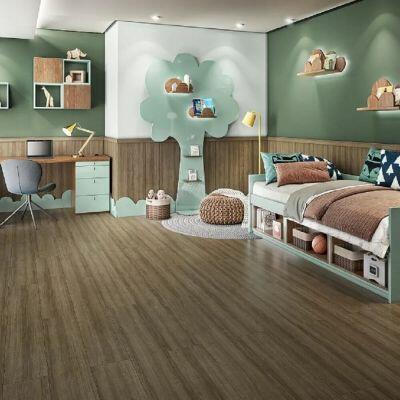 Piso Laminado Cola Prime Amêndoa 19,7x135 Eucafloor