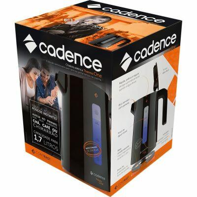 Chaleira Elétrica Cadence Contrast 1,7L Preta