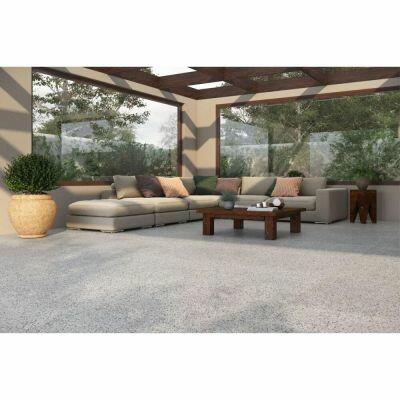 Porcelanato Palladio Cinza Retificado Acetinado 90x90 Eliane