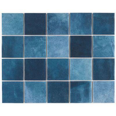 Revestimento Parede Noronha Mesh Mar Bold Brilhante 7,5x7,5 Eliane