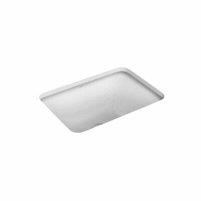Cuba para Banheiro de Embutir Retangular 48x35 Branco Gelo Deca