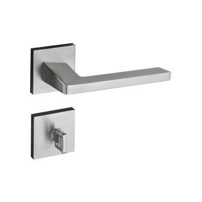 Fechadura Roseta Banheiro 55mm Cromo Acetinado Karli Pado