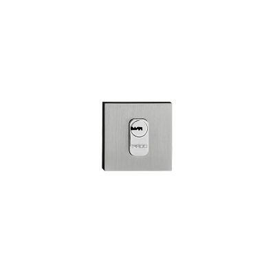 Fechadura Roseta Externa Pado 55mm Cromo Acetinado Rolete Pado