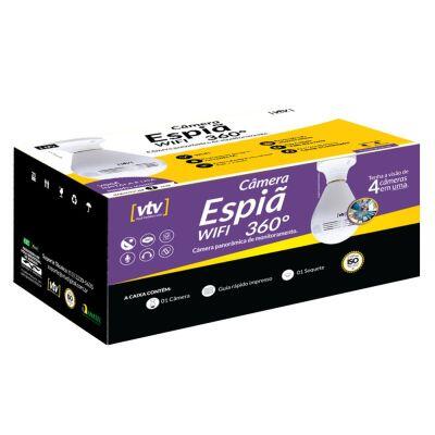Câmera Lâmpada LED Espiã Wi-Fi HD VTV Digital Câmera Lâmpada LED Espiã Wi-Fi HD VTV Digital