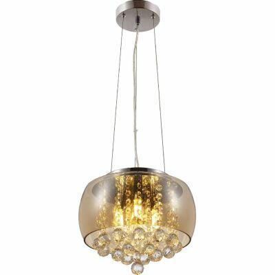 Pendente  5 Lâmpadas Cristal Magnum 35 G9 Âmbar Blumenau