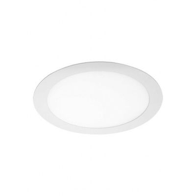 Painel LED Embutir Redondo Lux 18W 3000K Luz Amarela Taschibra