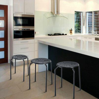 Banqueta Coin 43x30cm Preto Diagonal