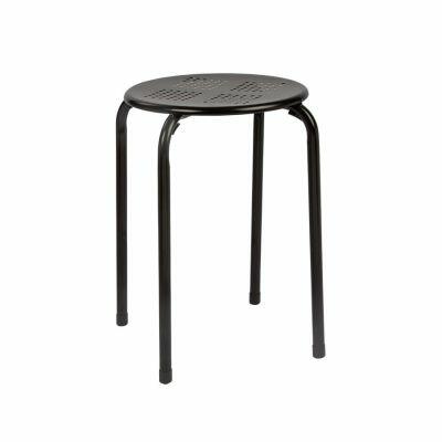 Banqueta Coin 43x30cm Preto Diagonal