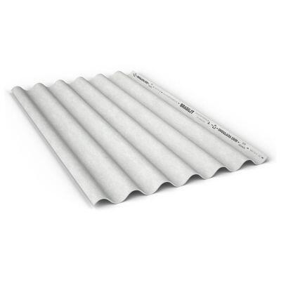 Telha Fibrocimento 1,10x2,44m 6mm Cinza Brasilit Telha Fibrocimento 1,10x2,44m 6mm Cinza Brasilit